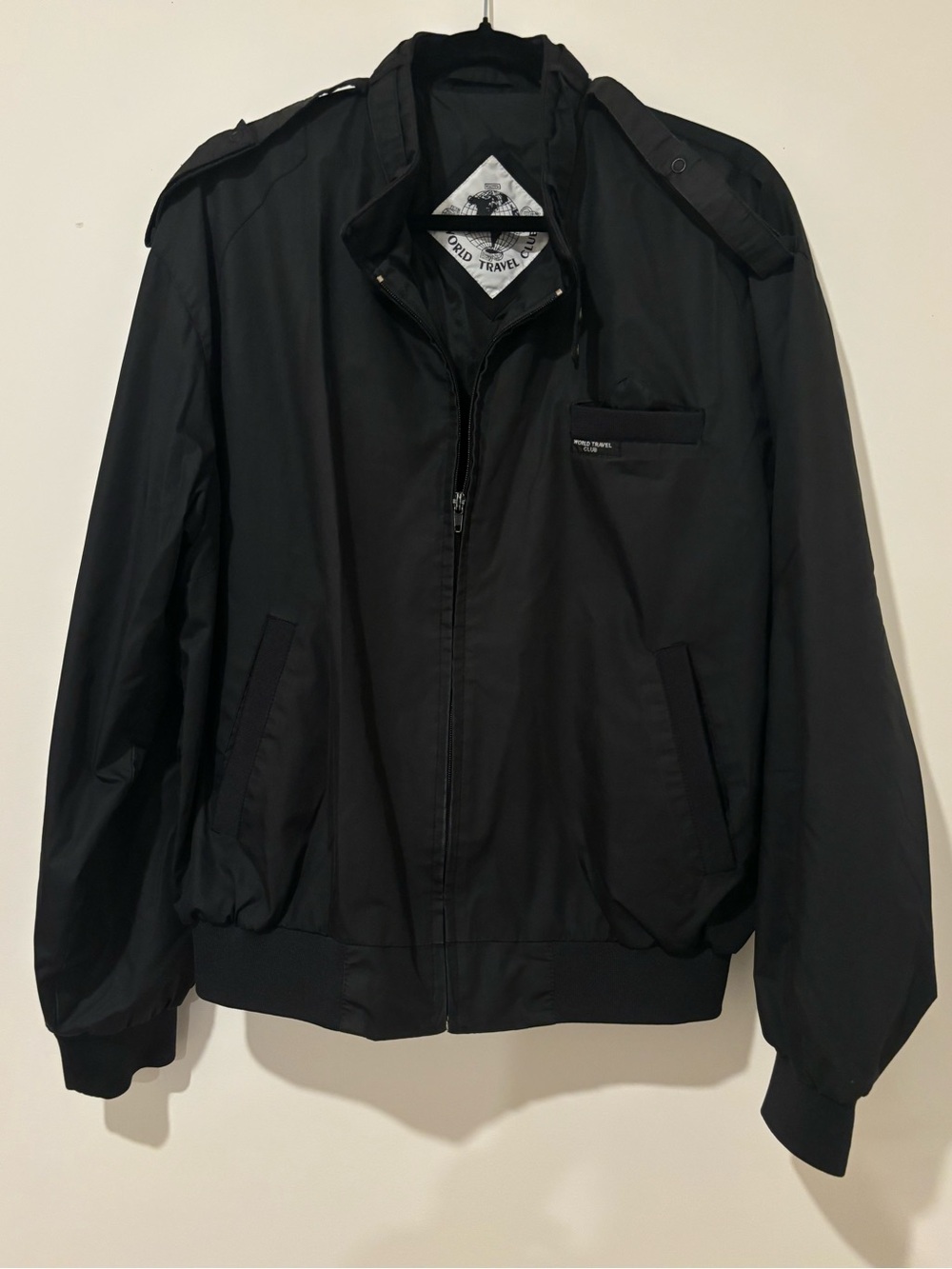 Men's Black Bomber Jacket -